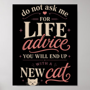Affiche Citation d'humour de conseils de vie d'amoureux de