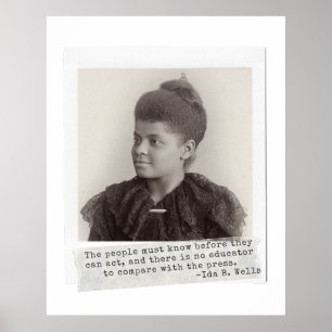 Affiche Citation d'Ida B. Wells - Les grandes femmes noire