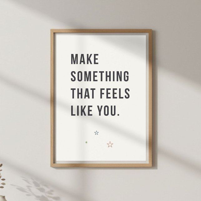 Affiche Citation d'inspiration pour artistes. Créatif mini (Créateur téléchargé)