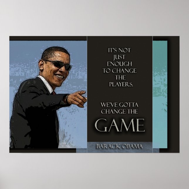 Affiche Citation d'Obama (Devant)