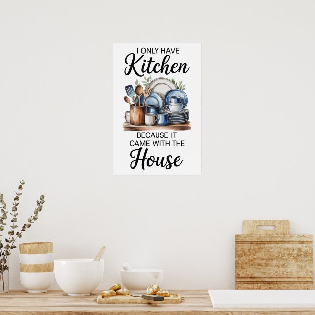 Affiche Citation Drôle Cuisine (Cuisine)