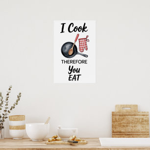 Affiche Citation Drôle Cuisine