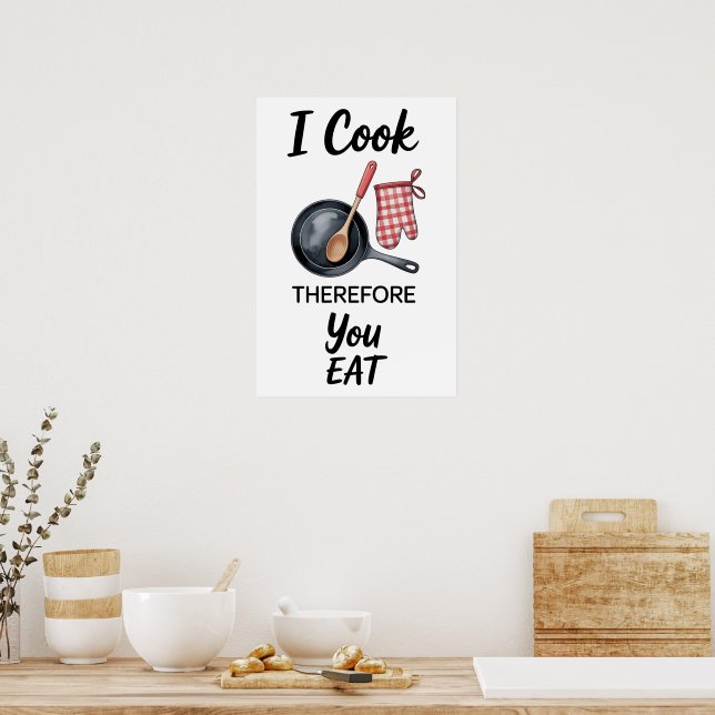 Affiche Citation Drôle Cuisine (Cuisine)