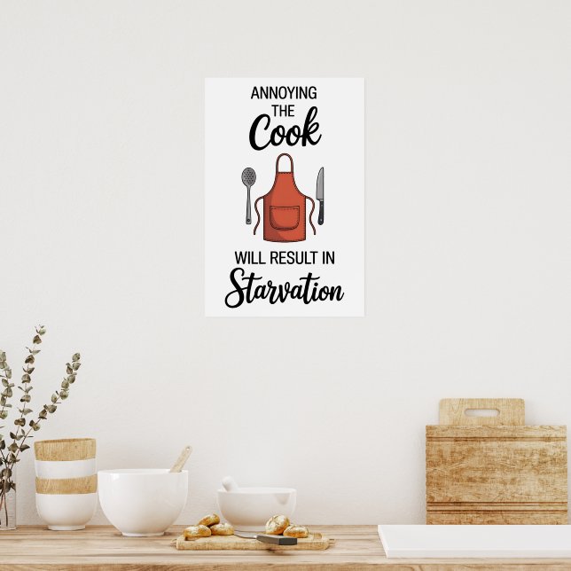 Affiche Citation Drôle Cuisine (Cuisine)
