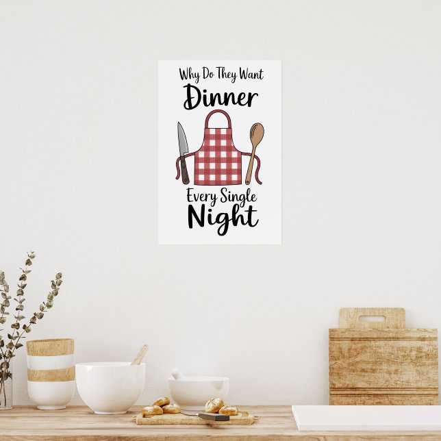 Affiche Citation Drôle Cuisine (Cuisine)
