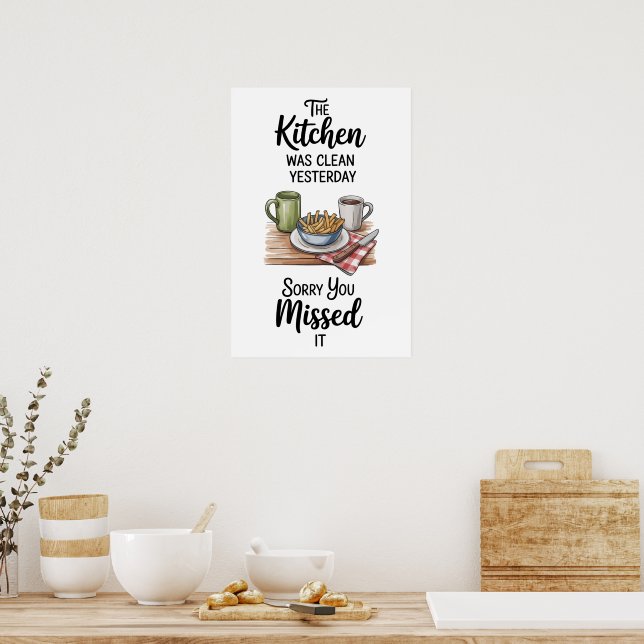 Affiche Citation Drôle Cuisine (Cuisine)