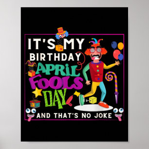 Affiche Citation drôle d'anniversaire d'avril Poisson d'av
