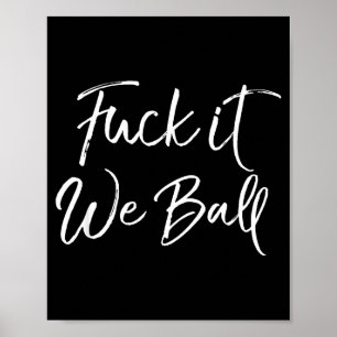 Affiche Citation drôle de basketball Srts disant blague po
