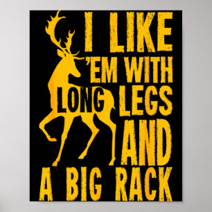 Affiche Citation drôle de chasse au cerf pour les chasseur