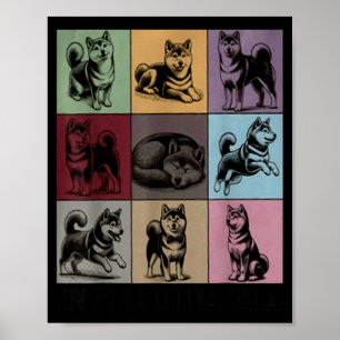 Affiche Citation drôle de chien Shiba Dans mon ère Shiba I