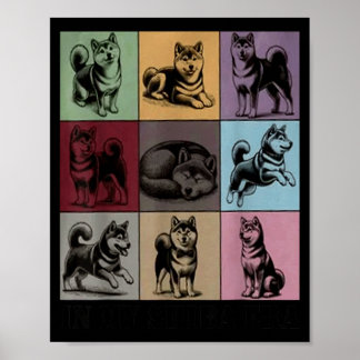 Affiche Citation drôle de chien Shiba Dans mon ère Shiba I