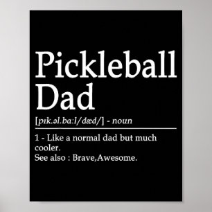 Affiche Citation drôle de Ckleball pour papa Définition Pa