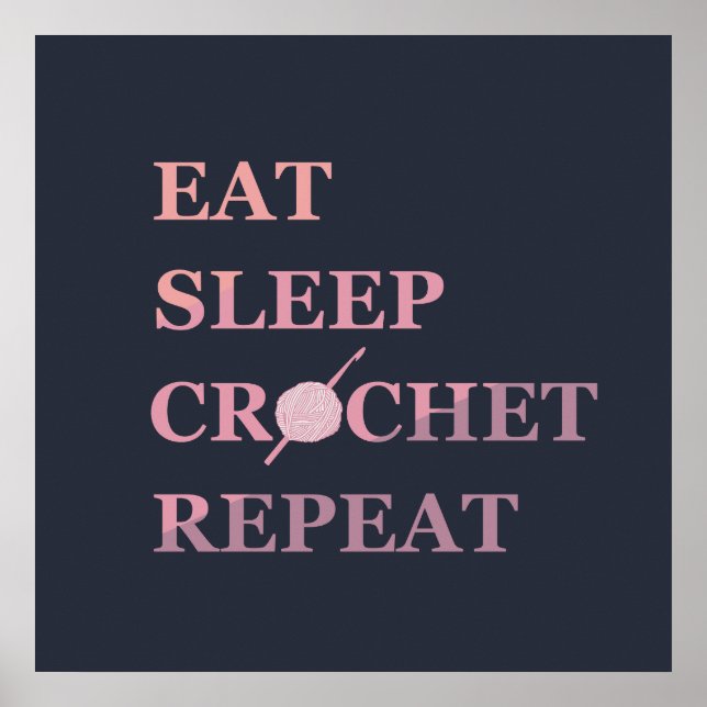 Affiche Citation drôle de crochet (Devant)