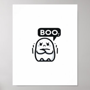Affiche Citation drôle de désapprobation Boo