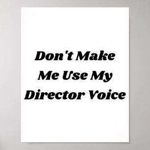 Affiche Citation drôle de directeur de théâtre et professe