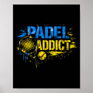 Affiche Citation drôle de fan de padel
