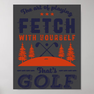 Affiche Citation drôle de golfeur pour les golfeurs aiment