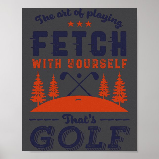 Affiche Citation drôle de golfeur pour les golfeurs aiment (Devant)