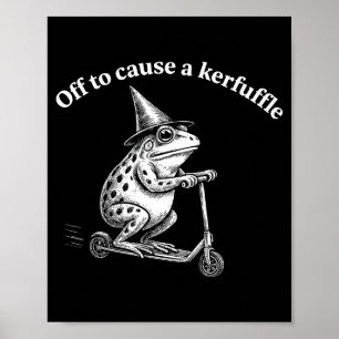 Affiche Citation drôle de grenouille espièglerie humour fa