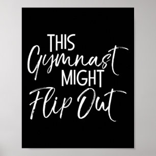 Affiche Citation drôle de gymnastique Ckflip Ce gymnaste p