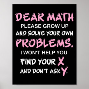 Affiche Citation drôle de maths 