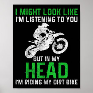 Affiche Citation drôle de moto cross enduro moto
