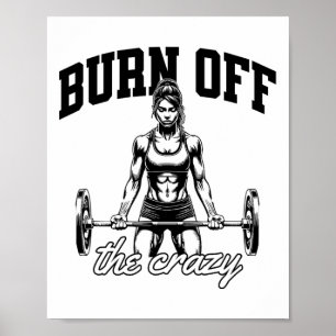 Affiche Citation drôle de musculation et de force