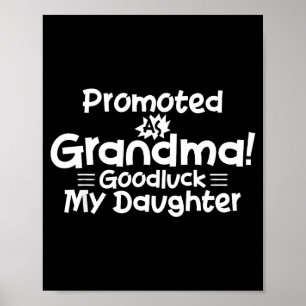 Affiche Citation drôle de nouvelle grand-mère Promotion Gr