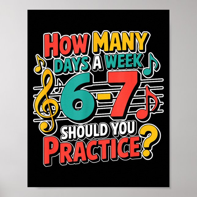 Affiche Citation drôle de professeur de groupe de musique  (Devant)