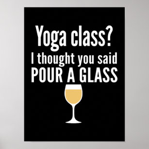 Humour Yoga De Posters Affiches Zazzle