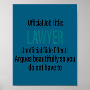 Affiche Citation drôle définition avocat étudiant en droit