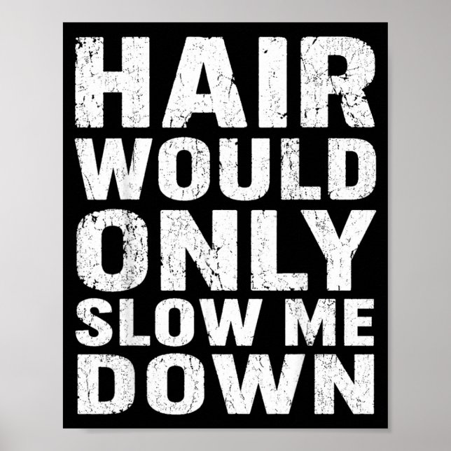 Affiche Citation drôle graphique : les cheveux ne feraient (Devant)
