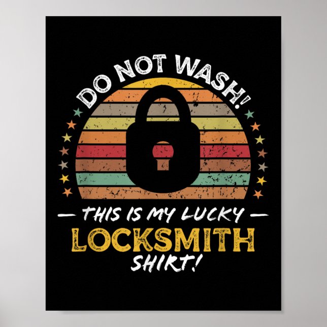 Affiche Citation drôle Locksmith, Graphique Lock Picker (Devant)