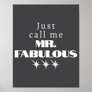 Affiche Citation drôle M. Fabulous Descriptif