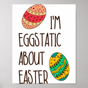 Affiche Citation drôle mignonne de Pâques humoristique Egg