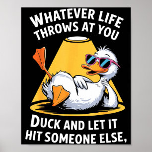 Affiche Citation drôle pour les amateurs de canards pour h