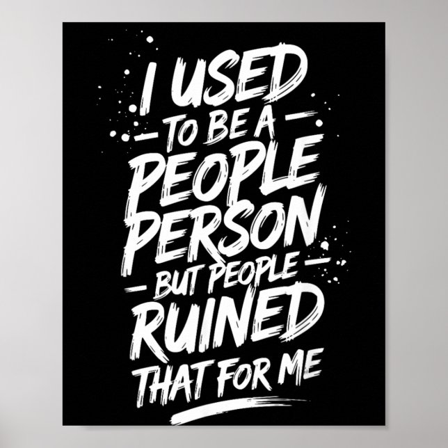 Affiche Citation drôle pour personne sarcastique Graphique (Devant)