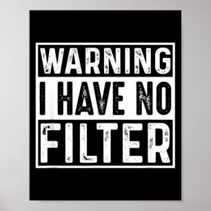 Affiche Citation drôle sarcastique avec filtre offensant