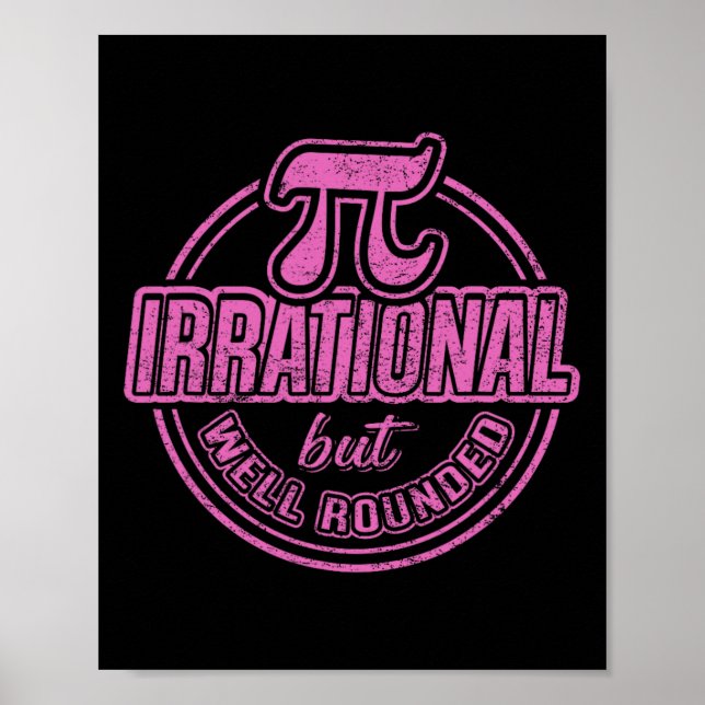Affiche Citation du 14 mars de la journée Pi - Irrationnel (Devant)