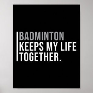 Affiche Citation du joueur de badminton de badminton