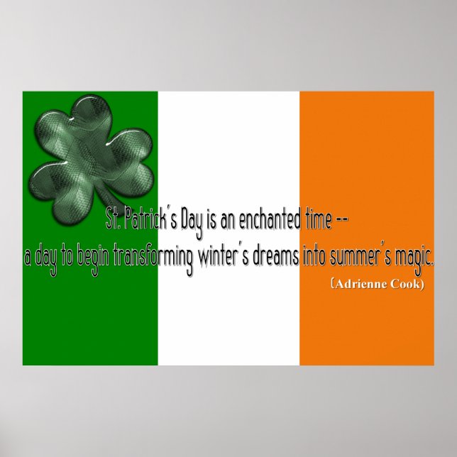 Affiche Citation du jour de la Saint Patrick Imprimer (Devant)