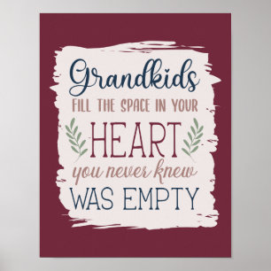Affiche Citation du jour du grand-parent de Sentimental Ke