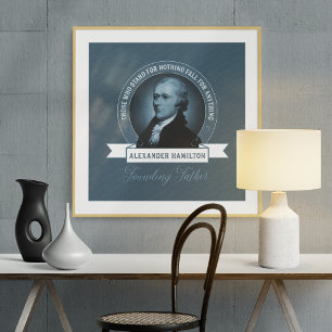 Affiche Citation du père fondateur Alexander Hamilton