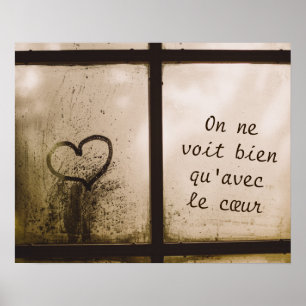 Affiche Citation du Petit Prince