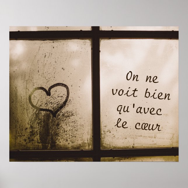 Affiche Citation du Petit Prince (Devant)