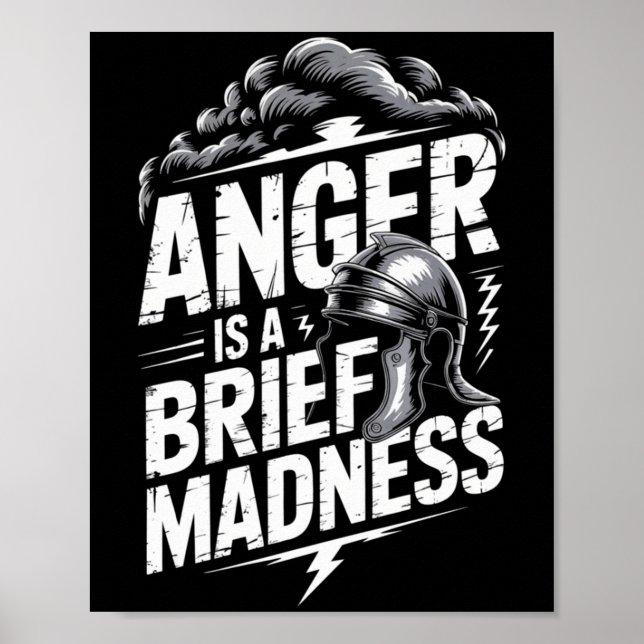 Affiche Citation du philosophe stoïque de Seneca Motivatio (Devant)