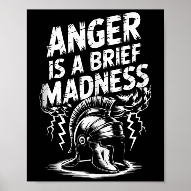 Affiche Citation du philosophe stoïque Motivation stoïcism (Devant)
