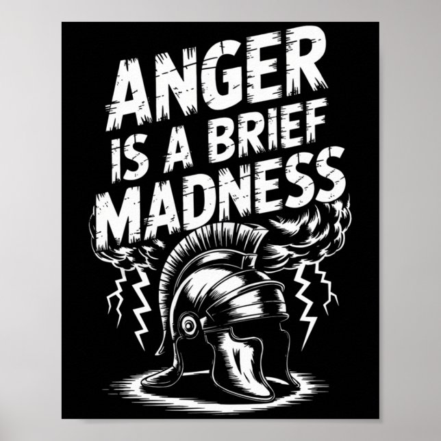 Affiche Citation du philosophe stoïque Motivation stoïcism (Devant)