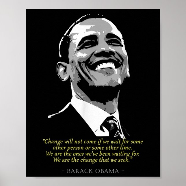 Affiche Citation du président Barack Obama (Devant)