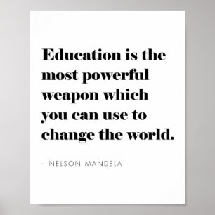 Affiche Citation éducative Inspirationnel Moderne Minimal
